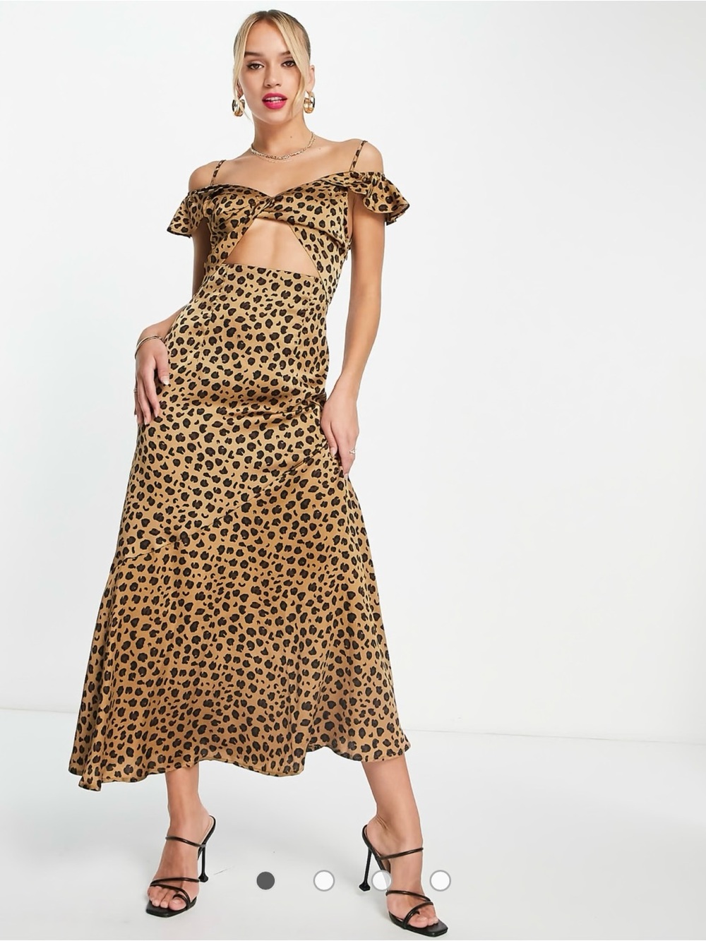 Never Fully Dressed Leopard Print Maxi Skirt in Tan and Black